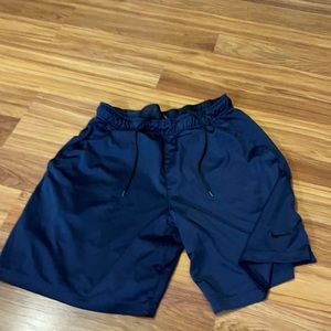 Blue Nike shorts
